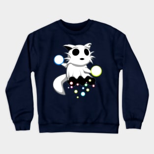 christmas Cat Hunting Magical Orbs Crewneck Sweatshirt